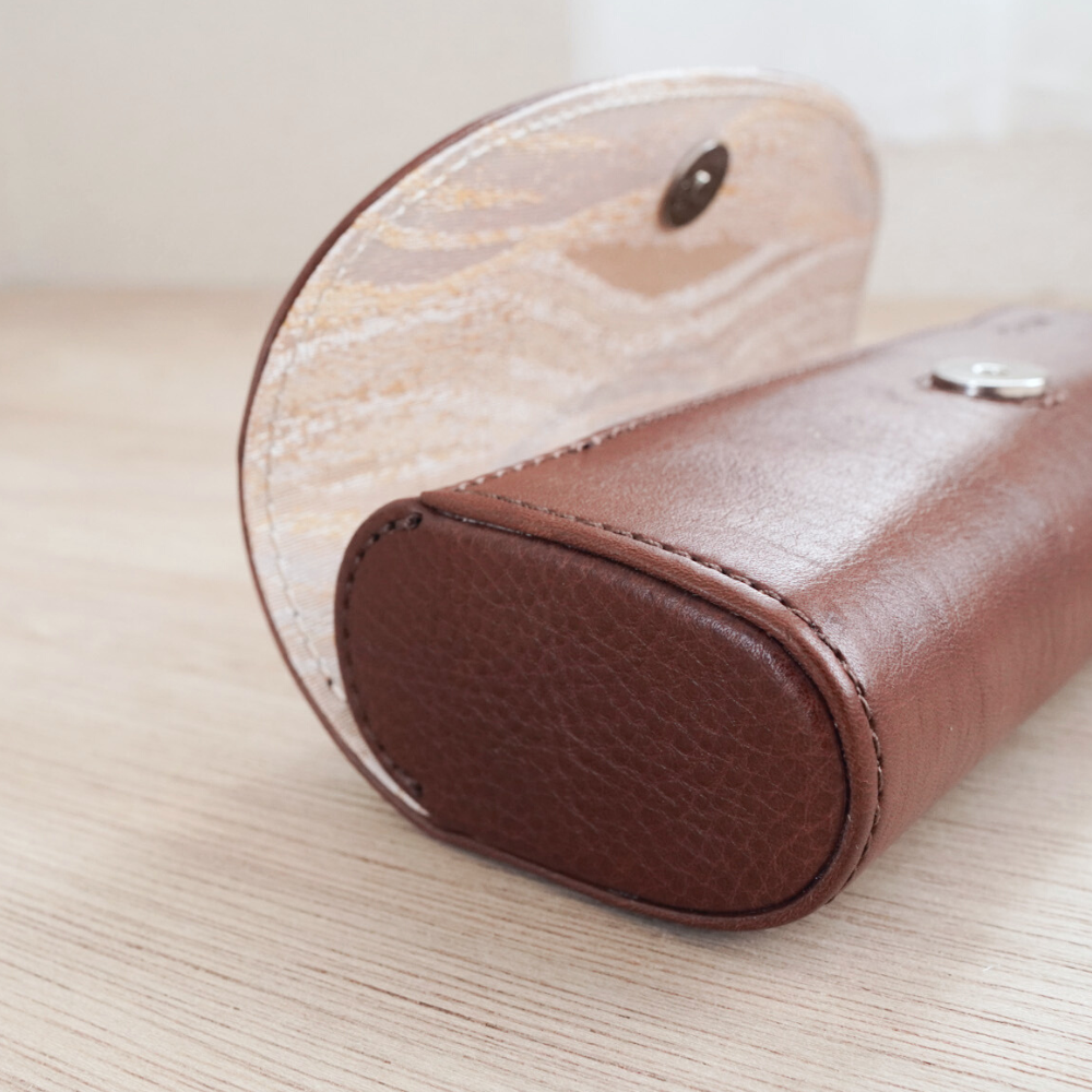 西陣織メガネケース<ブラック>