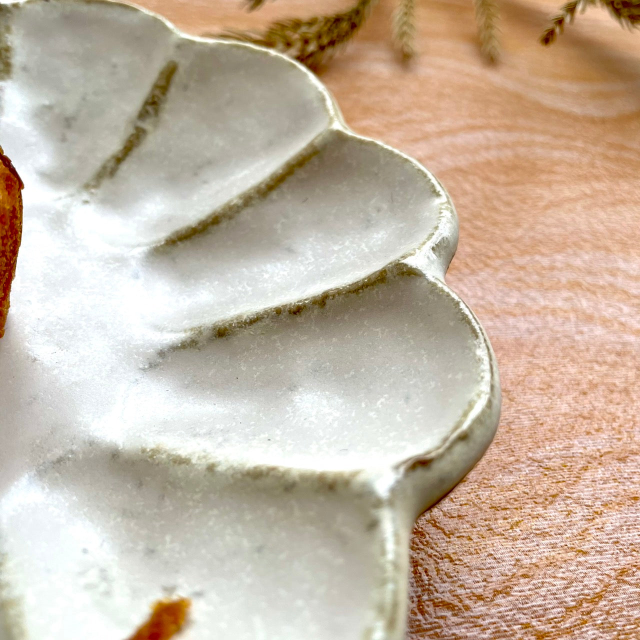 美濃焼花型取り皿15.5cm