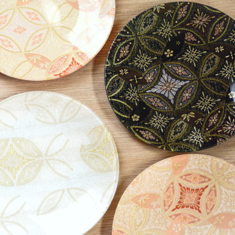 西陣織皿 ORI-ZARA20cm <ピンク2枚セット>