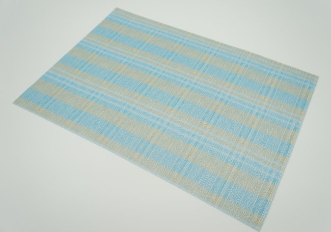 西陣織 ランチョンマット チョコミント/ブルー 1枚