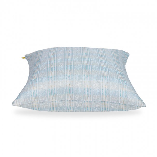 西陣織 クッションカバー ブルー/チョコミント