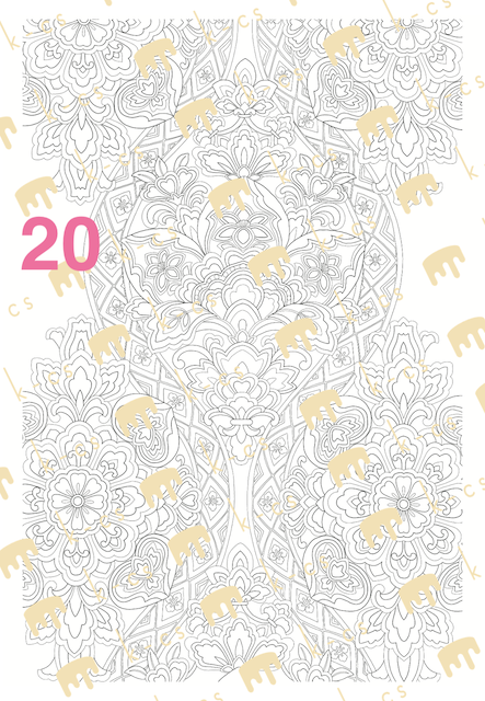 【送料込み】西陣図案 塗り絵ノートページ販売