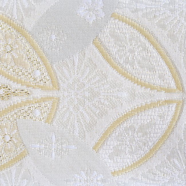 西陣織 クッションカバー ホワイト/ショートケーキ